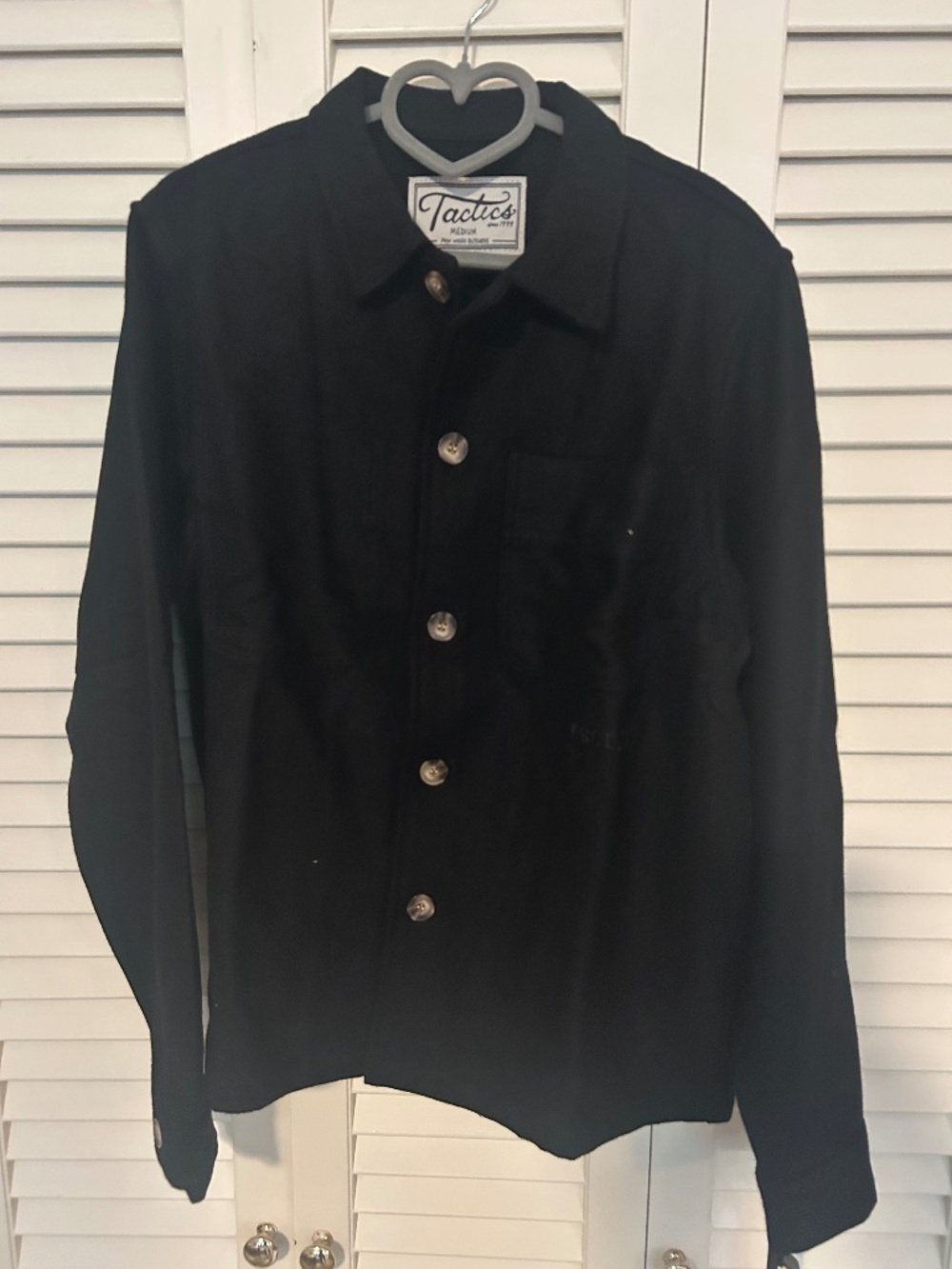 TACTICS ULTRA HEAVY WOOL FLANNEL SHIRT, Medium, NWT
